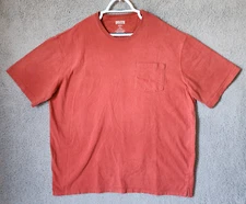 Duluth Trading Co Relaxed Fit Longtail T Red Pocket T Shirt Size XL 100% Cotton