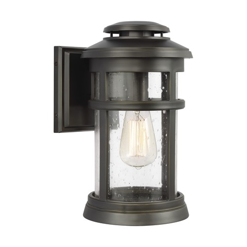 Visual Comfort Studio Newport Nautical Outdoor Wall Lantern in Antique Bronze