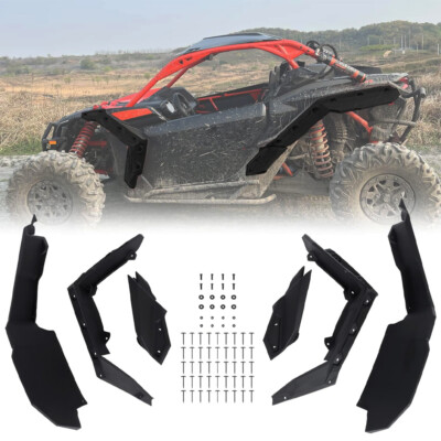 Super Extended Fender Flares Kit For Can Am Maverick X3/MAX Turbo R RR 2017-2024