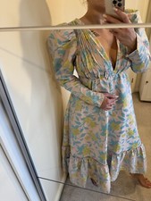 Asos waisted midi dress with pleat bust in floral jacquard- Weeding Guest -