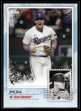 2023 Topps Josh Jung Holiday Card SNOWFLAKES PARALLEL /25 SSP Rangers #14 RC 🔥