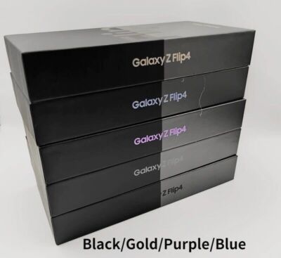 Original Samsung Galaxy Z Flip4 Retail Empty Box With/Without Accessories Option