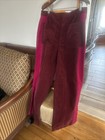 Pink And Burgundy Corduroy  Pants Trousers Sz 18 Wide Leg — photo 1
