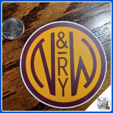 Norfolk  Western Railway laminated die-cut vinyl sticker