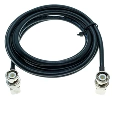BNC Male Right Angle to BNC Male Right Angle Lot RF Pigtail Jumper RG58 Cable