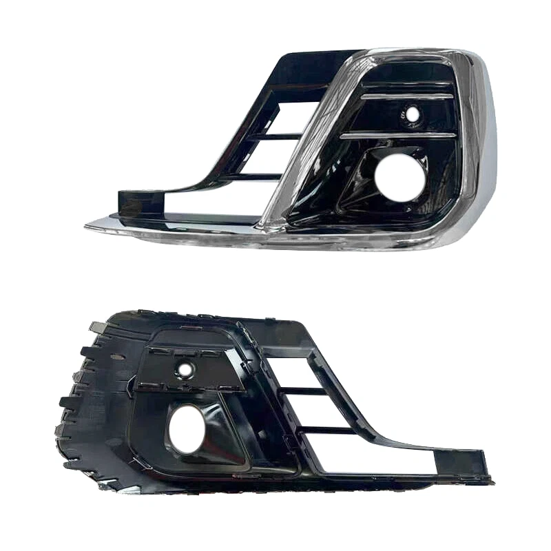 Par de molduras de faros antiniebla de parachoques delanteros cromados para Audi A8 2022-2024 Foto 3 de 4