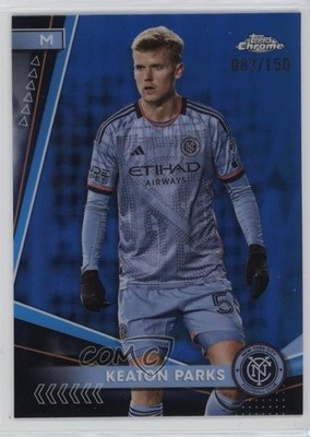 2024 Topps Chrome MLS Blue Refractor 87/150 Keaton Parks #156 p6a