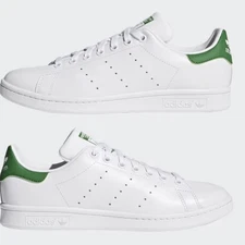 Size 9.5 Men’s adidas Stan Smith Fairway Shoes M20324 White Green
