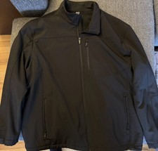 Weatherproof Softshell Jacket Mens 4XL Black Excellent Fleece Lined Full Zip