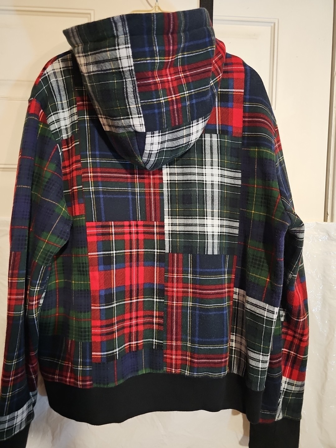 Ralph Lauren Patchwork Plaid Full Zip Hoodie Mens… - image 6