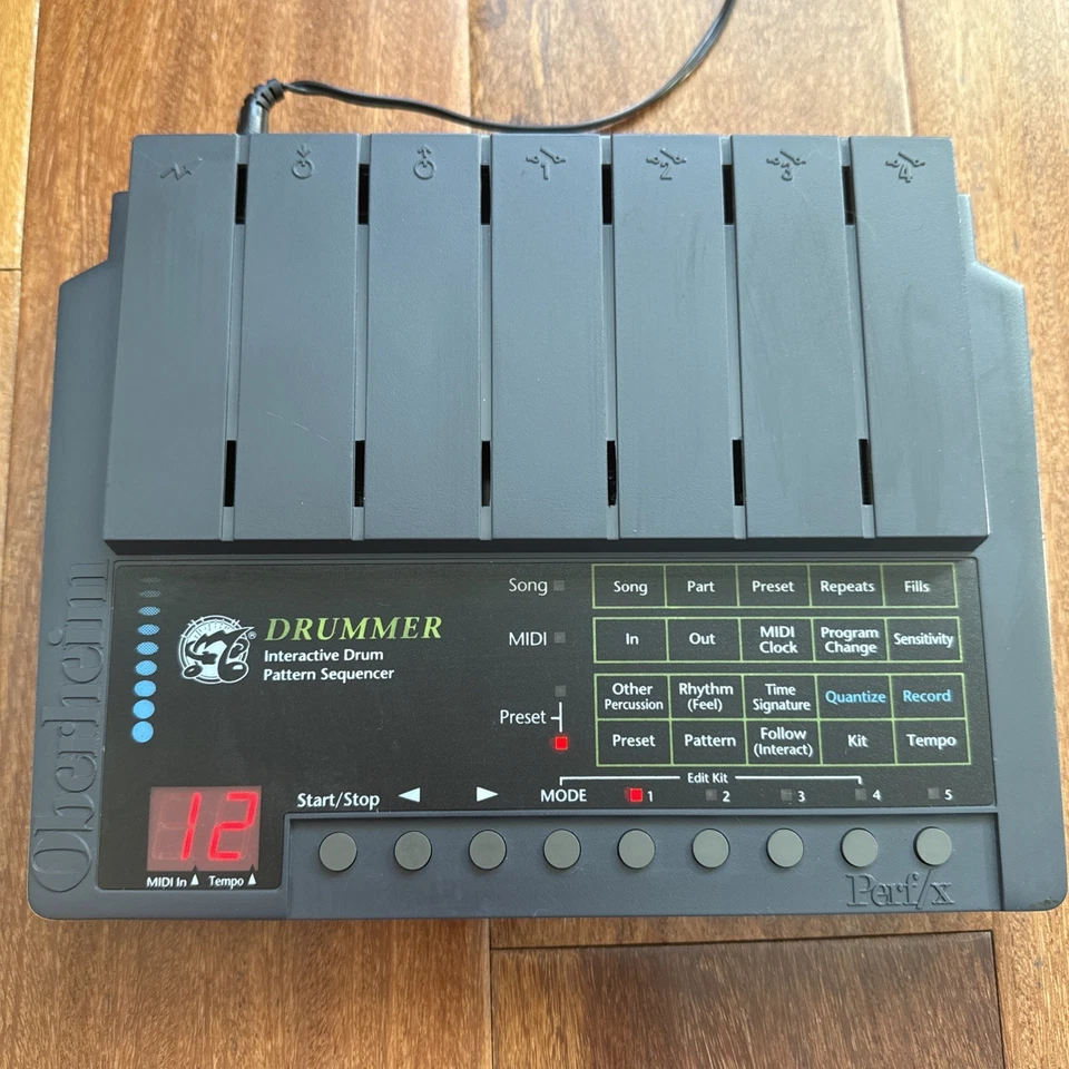 Oberheim Drummer Perf/x MIDI FX - Vintage! Inclui manual - Imagem 2 de 4