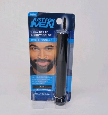 JUST FOR MEN  1 Day Beard /Brow / Mustache Color 0.3 fl oz NEW