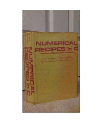 Numerical Recipes Example Book C, Press, William H.; Flannery, Brian P.; Teukols