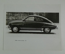 Vintage Saab 92 Granturismo 750 8x10 Bw Photo Press Release G-76