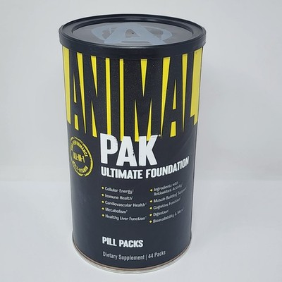 ANIMAL PAK Ultimate Foundation Multivitamin, 44 Pill Packs, Exp 02/2027