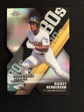 2020 Topps Chrome #DOD-3 Rickey Henderson Decade of Dominance Die Cut