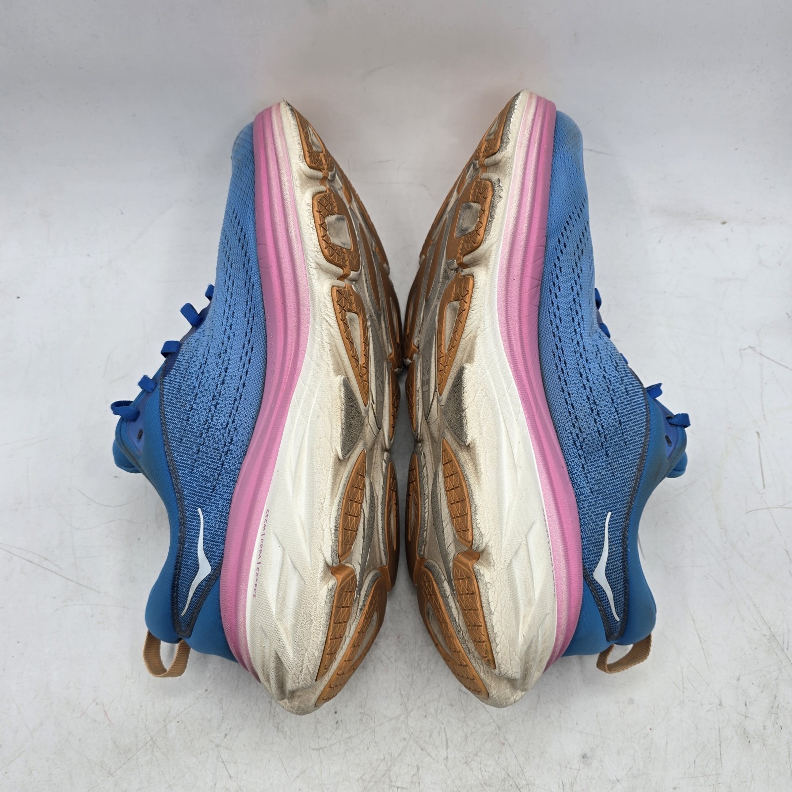 Hoka One One Bondi 8 Shoes Womens Sz 10B Blue Pink Running Sneakers 1127952 CSAA thumbnail 9