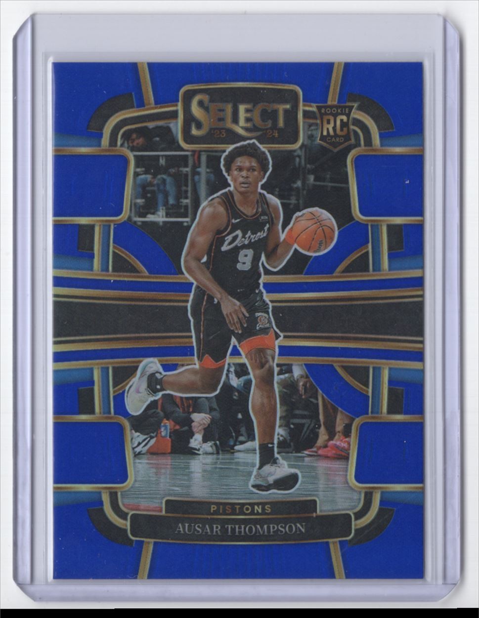 2023-24 Panini Select Blue Prizm Ausar Thompson Rookie Detroit Pistons #95