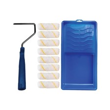 Pro Grade - Paint Roller Tool Kit - 10 Piece Painting Set - Mini Plastic Pain...