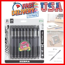 Z-Grip Retractable Ballpoint Pens 18-Pack – Ergonomic Comfort & Style