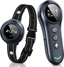 "2-in-1 Dog Shock and Bark Collar with 3300FT Remote for All Breeds"