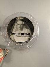 David  s Bridal Tiara Collection Enamel Flowers Headband Champagne 4596-0124 NIB