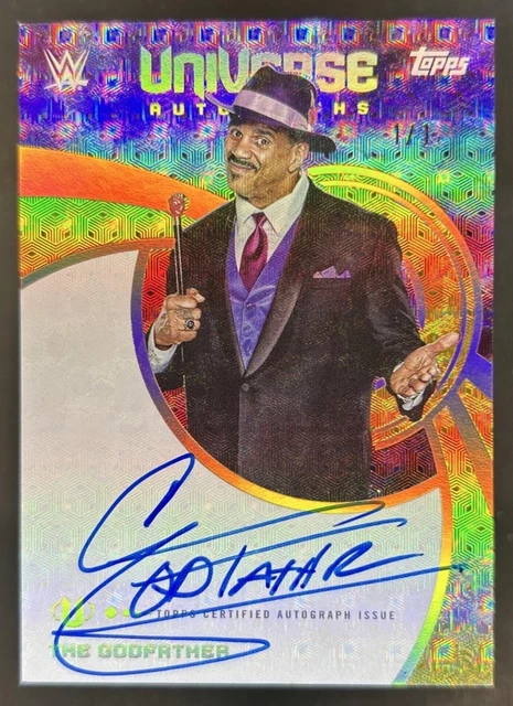 2025 Topps Universe WWE The Godfather Auto Autograph FoilFractor #1/1