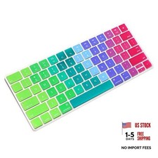Ultra Thin Silicone Keyboard Protector Cover Skin for Apple Magic Rainbow