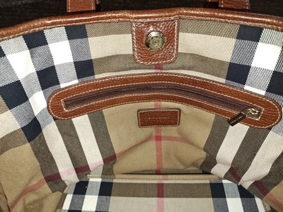 BURBERRY Brown Label Leather Shoulder Bag