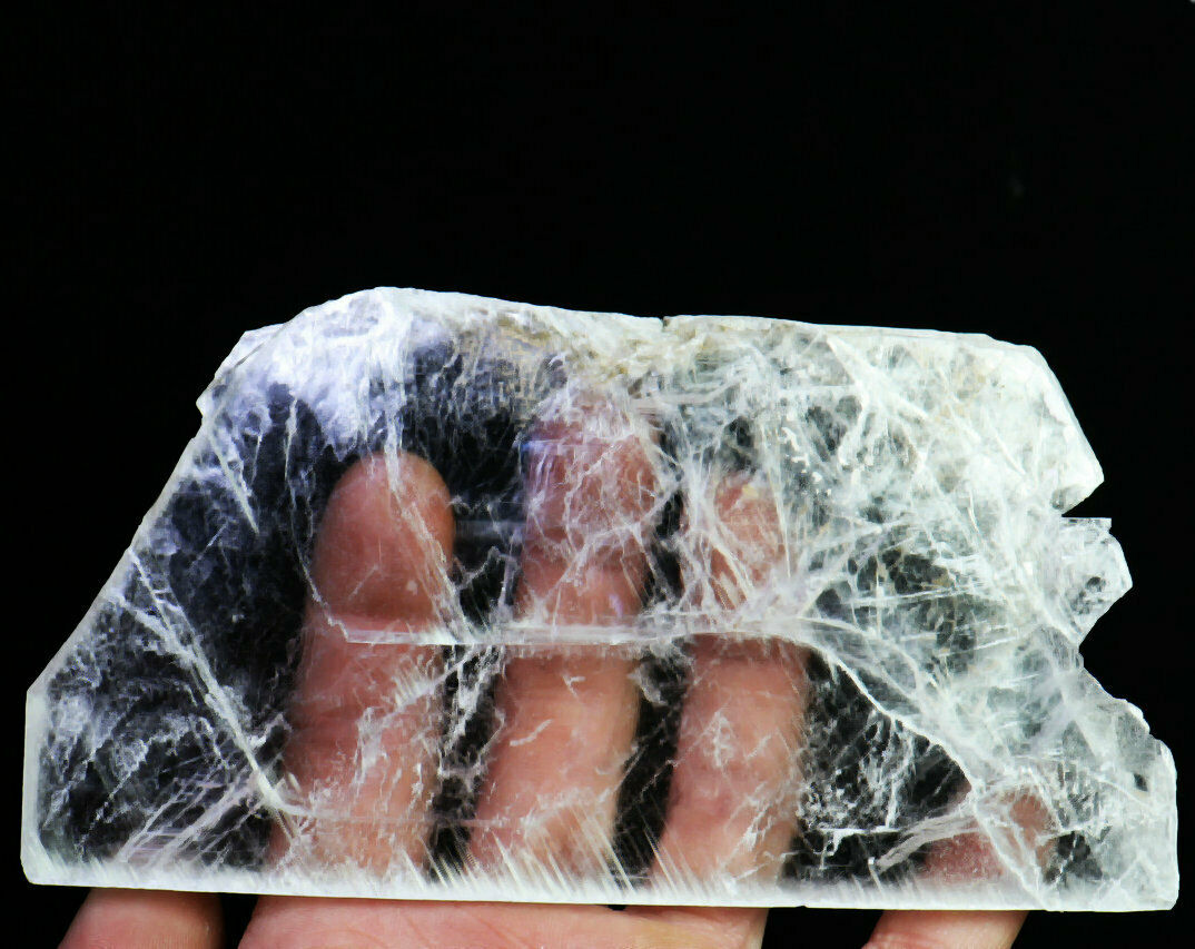 172g Natural Clear Selenite Slab Crystals Reiki Gypsum Crystal Quartz Specimen