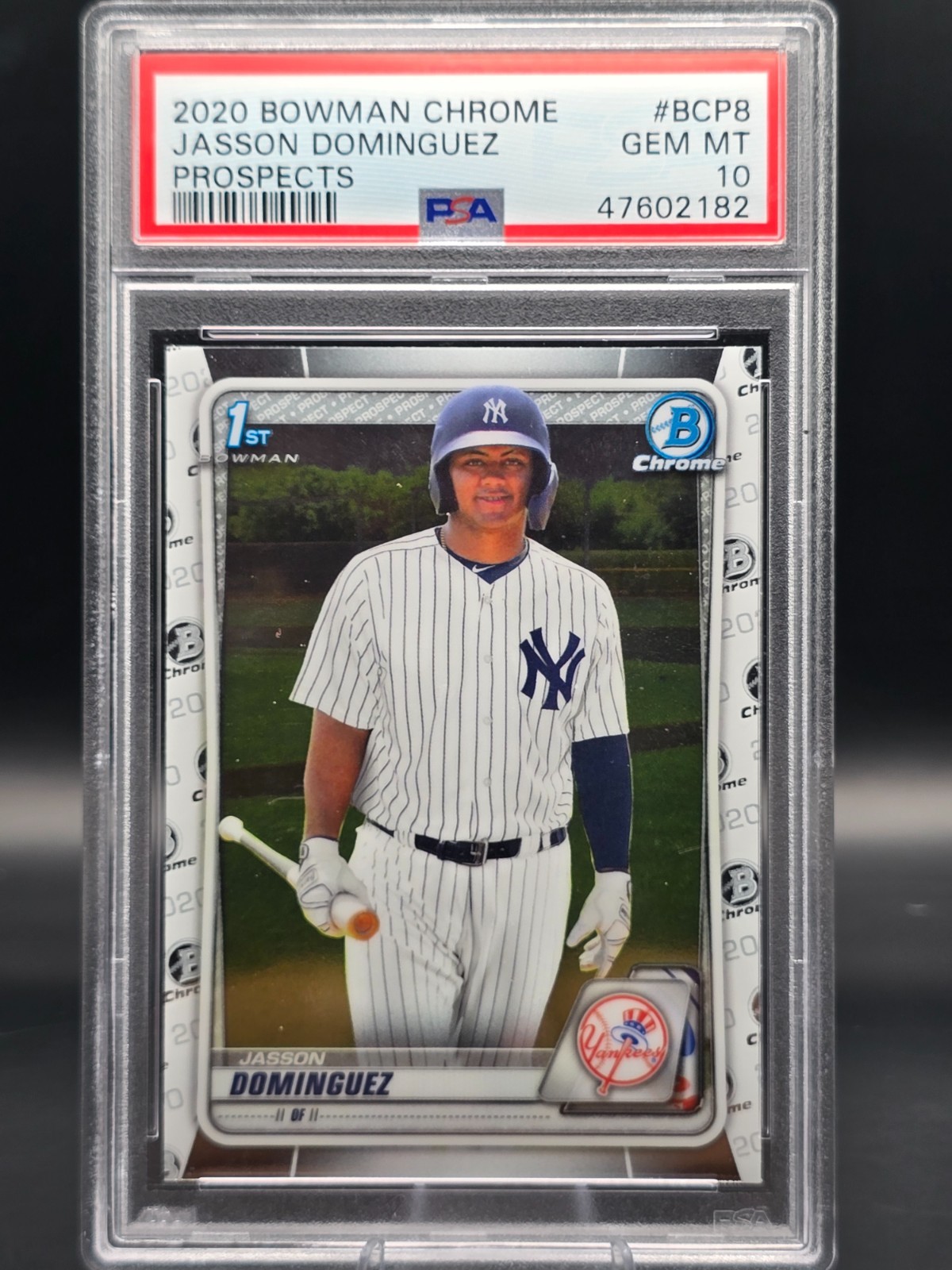 Jasson Dominguez 2020 Bowman Chrome #BCP-8 1st Prospect Rookie🔥PSA 10🔥