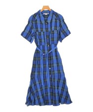 STELLA McCARTNEY Shirt Dresses BluexNavyxGreen(Check Pattern) 2200569394093