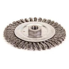 Weiler 96054 Twist Wire Wheel Wire Brush, Threaded Arbor