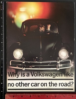 1960's ''Why is a Volkswagen like no other car on the road?'' color brochure