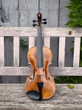 Violin - Late C19th German -  Lion&rsquo;s Head Scroll - restored and set up - 4/4