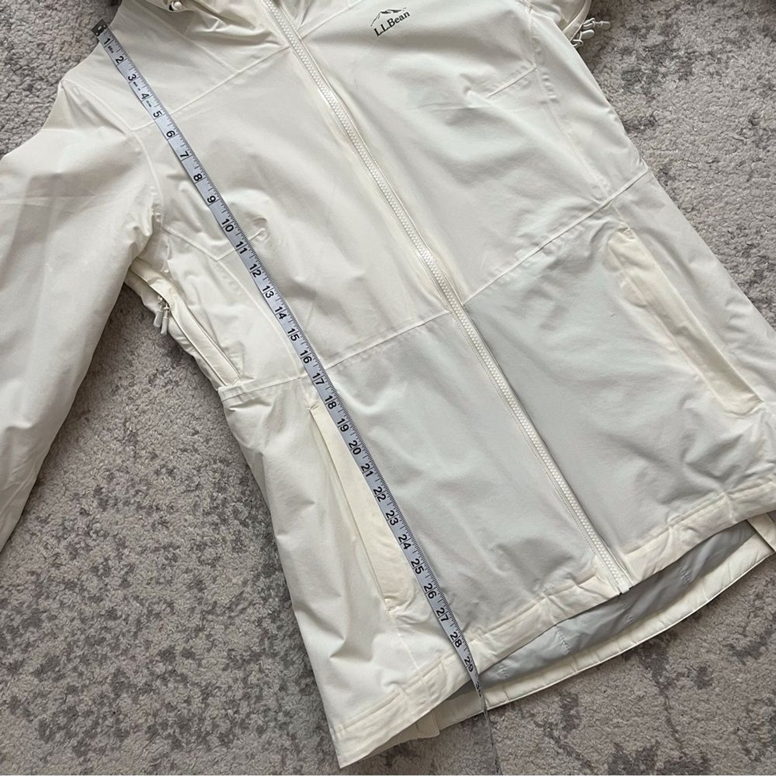 LL Bean Waterproof Packaway Jacket Medium Ski Out… - image 10