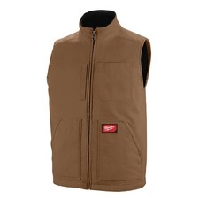 Milwaukee Heavy Duty Sherpa Lined Vest Brown 3X