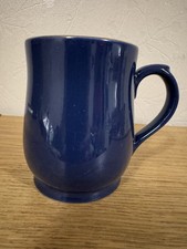 Ashdale Pottery Products Large Tankard Mug Blue With Cream Interior 11cm High