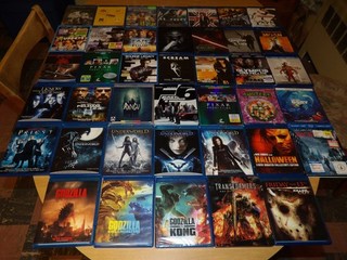 LOT of 40 Blu Ray (DVD) Movies! Horror Steelbooks Godzilla Underworld Ringu TMNT