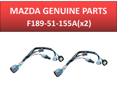2pc Mazda Genuine RX-8 Series 2 Kouki Headlight Harness Set F189-51-155A New