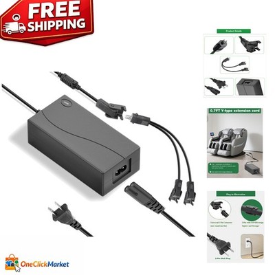 29V 2A Electric Recliner Power Supply with 10FT Cord & Splitter - Universal Use