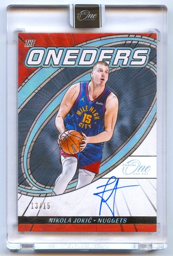 NIKOLA JOKIC 2023 PANINI ONE THE ONEDERS FOTL DENVER NUGGETS AUTO AUTOGRAPH /15