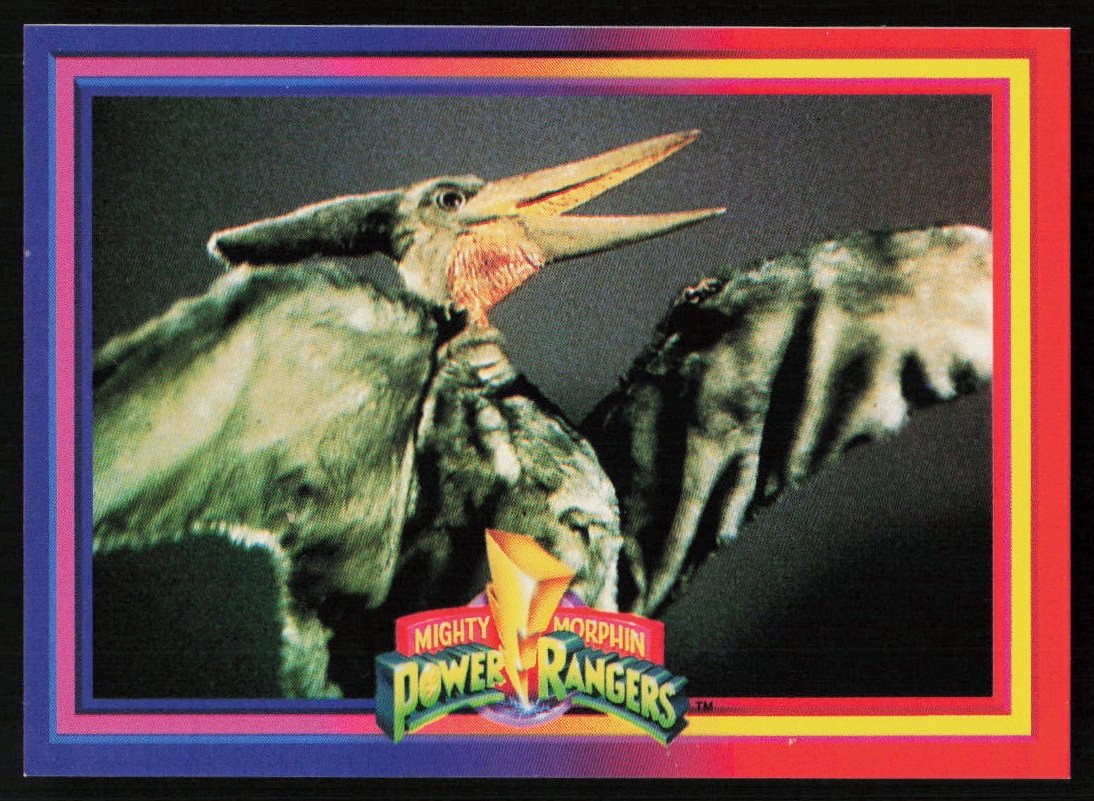 1994 Collect-A-Card Mighty Morphin Power Rangers Pterodactyl #12 CARD