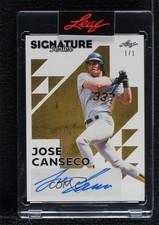 2023 Leaf Signature Series Gold 1/1 Jose Canseco #BA-JC5 Auto 11ym
