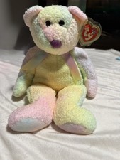 TY Beanie Buddy - GROOVY the Ty-Dyed Bear (14 inch) - MWMTs Stuffed Animal Toy