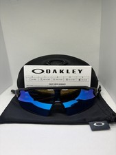 Oakley Radar EV Path Sunglasses Black Matte Frame W blue Lenses NEW