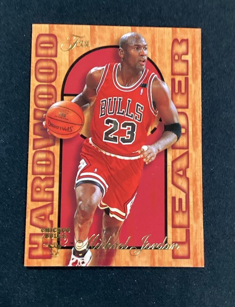 1995-96 Fleer Flair Hardwood Leader Michael Jordan #4 HOF Chicago Bulls