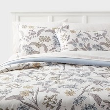Full/Queen Printed Comforter Set Ivory/Light Blue/Honey Yellow - Room Essentials