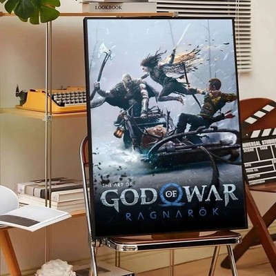 Kratos And Atreus Ragnarok Battle Nordic Myth Game Poster