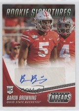 2021 Panini Chronicles Draft Picks Green Baron Browning #TS-BAB Auto 00jz